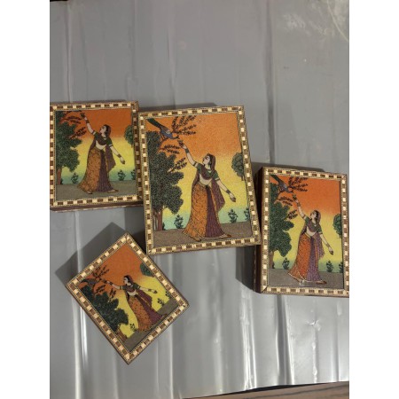 Wooden Gemstone Jewelry Box