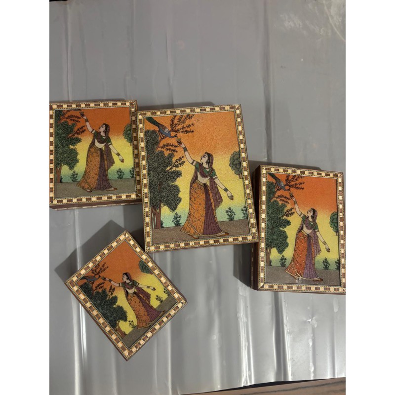 Wooden Gemstone Jewelry Box