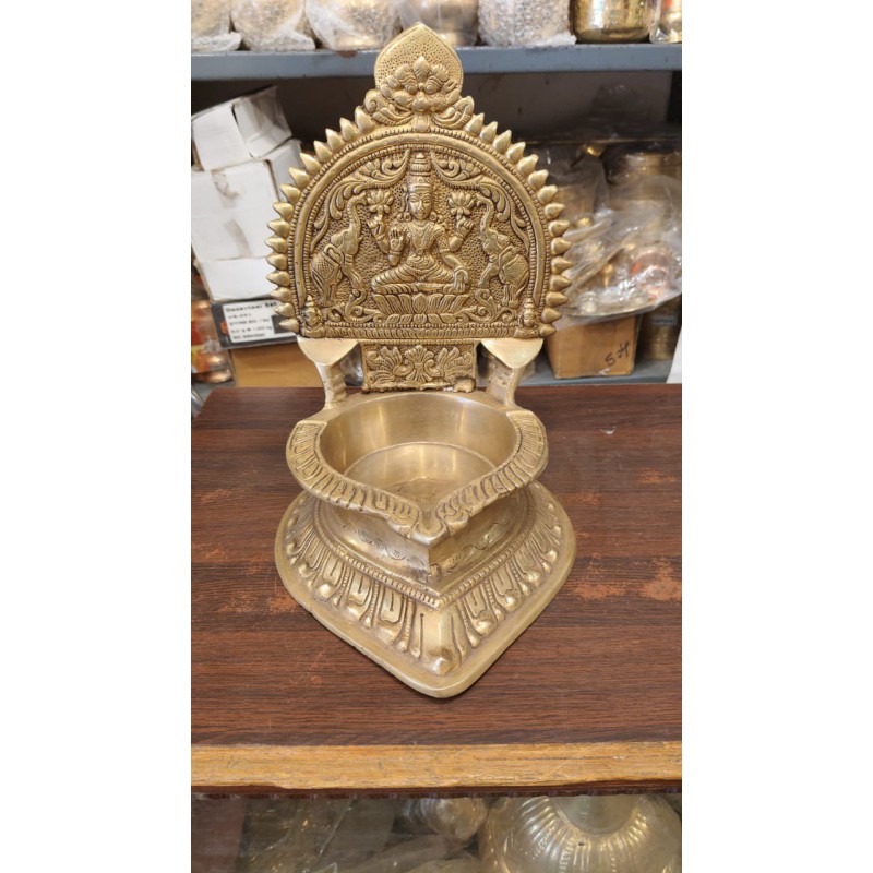 Gajalakshmi Antique Bronze Lamp
