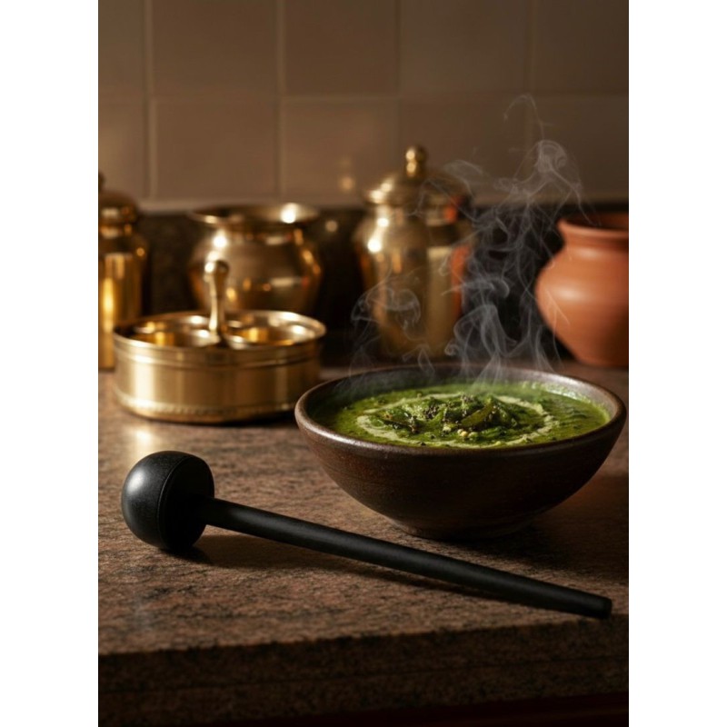 Karungali Keerai Mathu (Ebony Hand Masher)