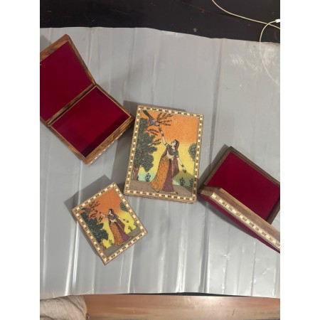 Wooden Gemstone Jewelry Box